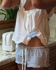 Big Effing Clip Blue Fleur Eyelet