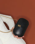 Python Chiara Bag Black Clutch Claris Virot