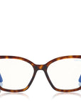 Clip on Blue Block Optical Red Havana Accessories - Sunglasses Tom Ford 