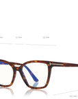 Clip on Blue Block Optical Red Havana Accessories - Sunglasses Tom Ford 