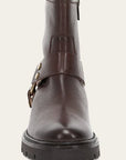 Olivia Harness Short Chocolate Boots - Booties Frye