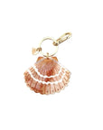 Hand Painted Seashell Bag Charm & Keychain Bag Charms Solar Eclipse