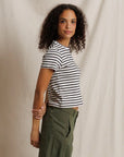 Carter Striped Crewneck Tee Natural/Black