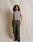 Carter Striped Crewneck Tee Natural/Black