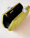 Straw Clutch Matcha