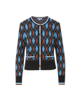 Sylvane Argyle Cardigan Black Multi Sweater - Cardigans Veronica Beard