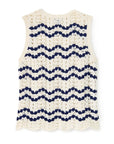 Northport Sweater Tank Beach Wave Stripe Natural Tops - Tanks Cartolina