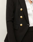 Miller Dickey Jacket Black/ Gold Buttons Jackets - Blazers Veronica Beard