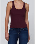 Adira Scoopneck Tank Deep Sangria Tops - Tanks L'Agence