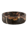 Black & Gold Marble 8" Honed Finish Catchall Bowl Home Decor - Bowls, Trays & Vases Marble Crafter