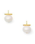 Classis Medium Pebble Pearl White Jewelry - Earrings Catherine Canino