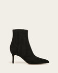Lisa Suede Bootie Black Shoes - Boots - Booties Veronica Beard - Shoes