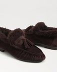 Lana Fur Suede Tassel Loafer Cafe Noir Flats - Loafer Sam Edelman