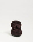 Lana Fur Suede Tassel Loafer Cafe Noir Flats - Loafer Sam Edelman