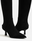 Yulia Knee High Boot Black Suede Knee High Boots Sam Edelman