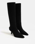 Yulia Knee High Boot Black Suede Knee High Boots Sam Edelman