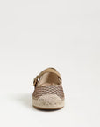Mackie Mesh Espadrille Mary Jane Brushed Gold Cyprus Tan Flats - Ballet Sam Edelman