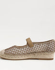 Mackie Mesh Espadrille Mary Jane Brushed Gold Cyprus Tan Flats - Ballet Sam Edelman