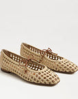 Marcie Bleached Beechwood/ Saddle Flats - Ballet Sam Edelman