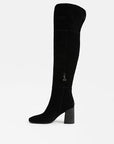 Brigid Over The Knee Boot Black Suede Knee High Boots Sam Edelman