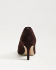 Vienna Pointed Toe Pump Cafe Noir Suede Pumps - High Sam Edelman