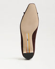 Rinda Pointed Toe Ballet Heel Chocolate Suede Pumps - Low Sam Edelman