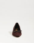 Rinda Pointed Toe Ballet Heel Chocolate Suede Pumps - Low Sam Edelman