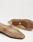 Michaela Jelly Mary Jane Flat Transparent Brown Sandals - Flat Sandals Sam Edelman