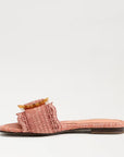 Bambi Slide Sandal Coral Raffia Sandals - Flat Sandals Sam Edelman