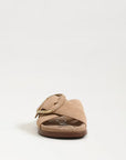 Darla Buckle Slide Sandal Cyprus Tan Suede Sandals - Flat Sandals Sam Edelman