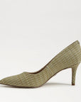 Vienna Pointed Toe Pump Raffia Sage Pumps - Low Sam Edelman