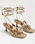 Paloma Wrap Sandal Heel Amber Gold Sandals - Heeled Sandals Sam Edelman