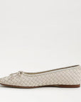 Ruthie Pointed Ballet Flat Modern Ivory Leather Flats - Ballet Sam Edelman