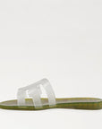 Bay Jelly Slide Sandal Clear/Green Sandals - Flat Sandals Sam Edelman
