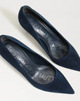 Vienna Pointed Toe Heel Suede Oasis Navy Sandals - Heeled Sandals Sam Edelman