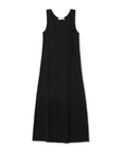 Edith Heavy Ribbed Tank Dress True Black Dresses - Midi perfectwhitetee