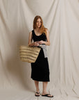 Edith Heavy Ribbed Tank Dress True Black