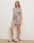 Elvaris Wrap Dress Dove/Raisin