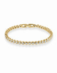 Emma Bezel Tennis Bracelet White Sapphire