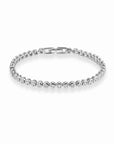 Emma Bezel Tennis Bracelet Sterling Silver