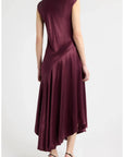 Eleni Wine Dresses - Maxi Rails