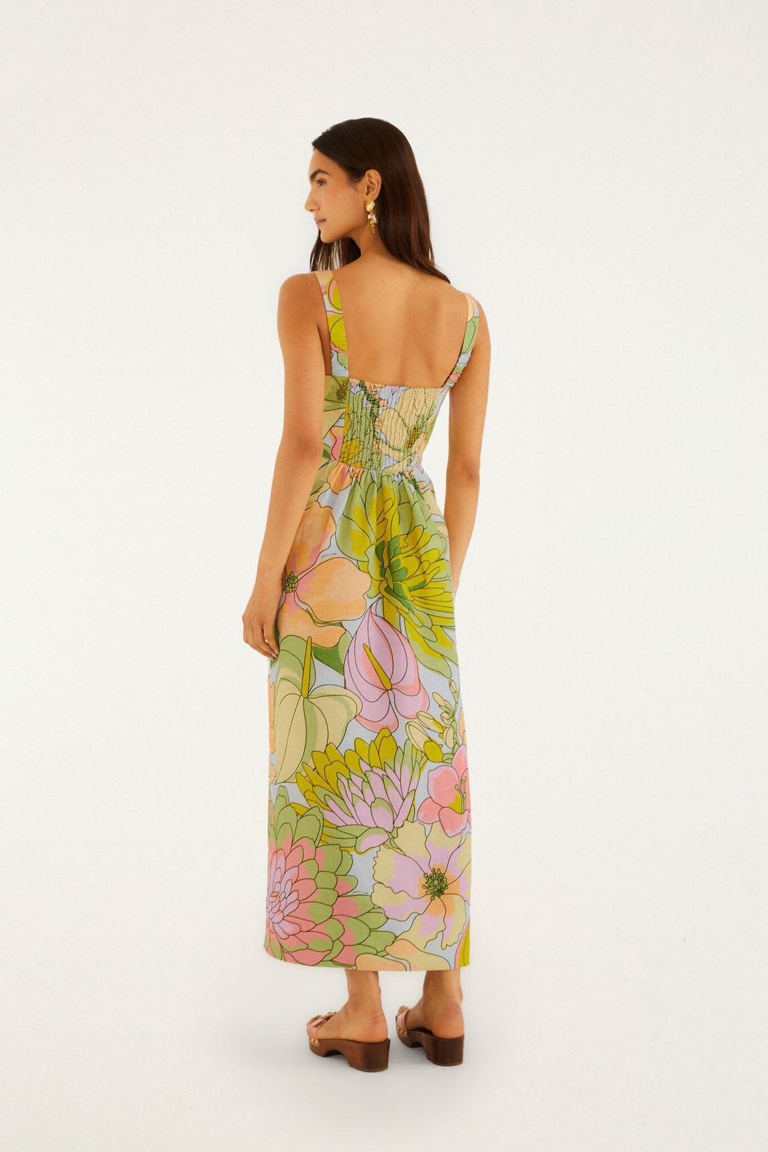 Spring Affair Maxi Dress Sleeveless Light Blue – Peter Kate