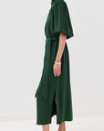 Dani Dress Alpine Green Dresses - Midi Figue