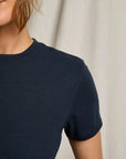 Fitz Tee Navy Tops - Tees perfectwhitetee