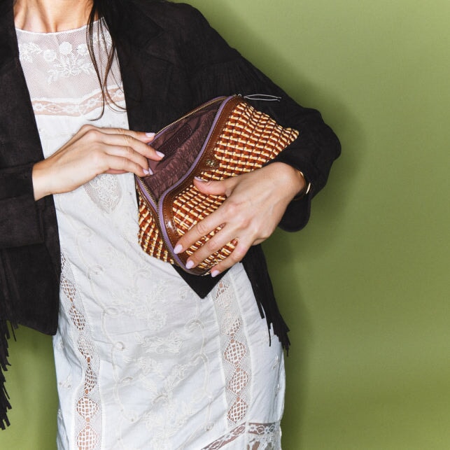 Fusealis Woven Leather Charlotte Case – Peter Kate