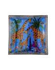 Small Giraffe Glass Plate Blue Home Decor - Bowls, Trays & Vases Ortigia