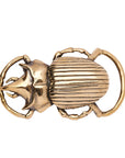Bronze beetle keychain on a white background