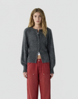 Grizzly Sculpted Cardigan Charcoal
