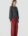 Grizzly Sculpted Cardigan Charcoal
