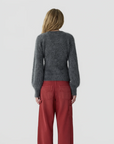 Grizzly Sculpted Cardigan Charcoal